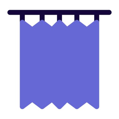 Duş alanını bölmek için duş perdesi