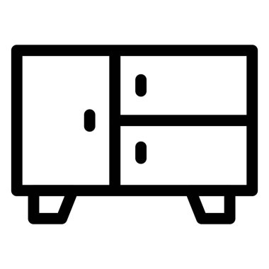 Temel şeyleri depolamak için yan masa