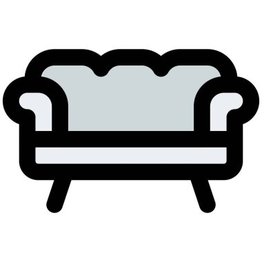 Kollukları doldurulmuş klasik tip kanepe.