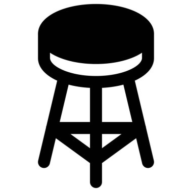 Sağlam minderli tabure ve ayak sehpası.