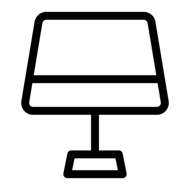 Masa lambası büfe masasına yerleştirildi