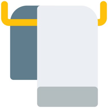 Asılı havlular için duvara asılmış askı