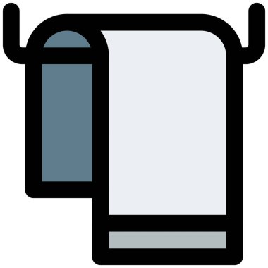 Asılı havlular için duvara asılmış askı