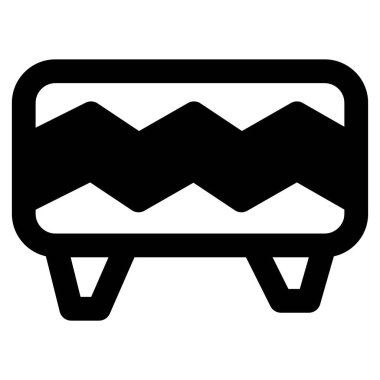 Ayak masajı için rahat yastıklı tuffet.