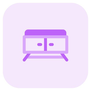 Televizyon standı, elektronik için bir dolap kurulumu.