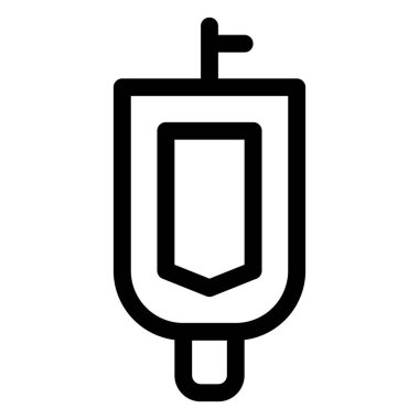 Umumi tuvaletler için duvara monte edilmiş idrar..