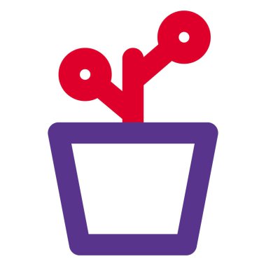 Dekor olarak kullanılan seramik çiçek vazosu