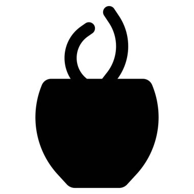 Çiçek süsleme için seramik kap.