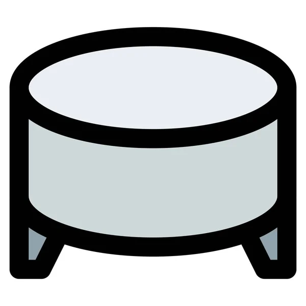 Footstool Low Stool Supporting Feet — Stock Vector