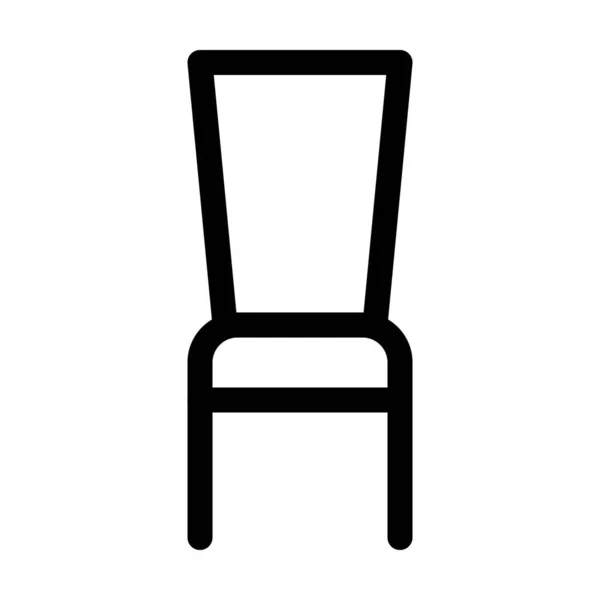 Удобное Деревянное Кресло Кухни Столовой — стоковый вектор