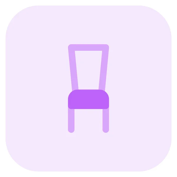 Pohodlná Dřevěná Židle Pro Kuchyni Stravování — Stockový vektor