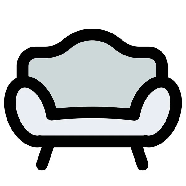 Mysig Lounge Soffa Med Flera Sittplatser — Stock vektor