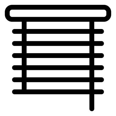 Özel alan yaratmak için Venedik panjurları kullanılıyor