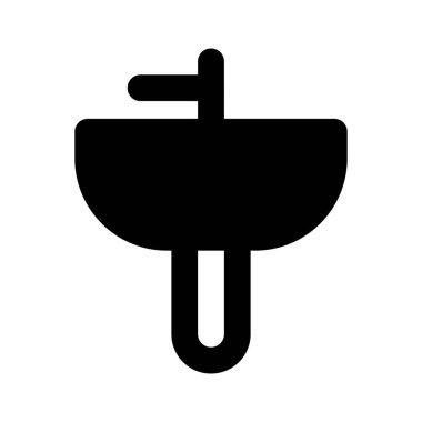 Tuvaletler için yarı kaidesel lavabo