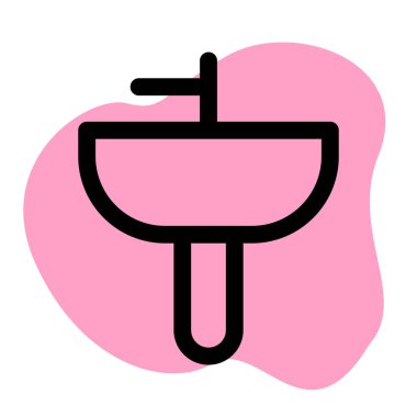 Tuvaletler için yarı kaidesel lavabo