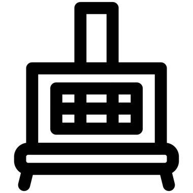 Enerji tasarruflu odun sobası yemek pişirmek için.