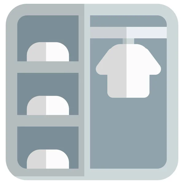 Шкаф Шкаф Хранения Одежды — стоковый вектор