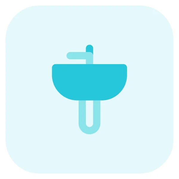 Lavabo Semi Piédestal Pour Toilettes — Image vectorielle