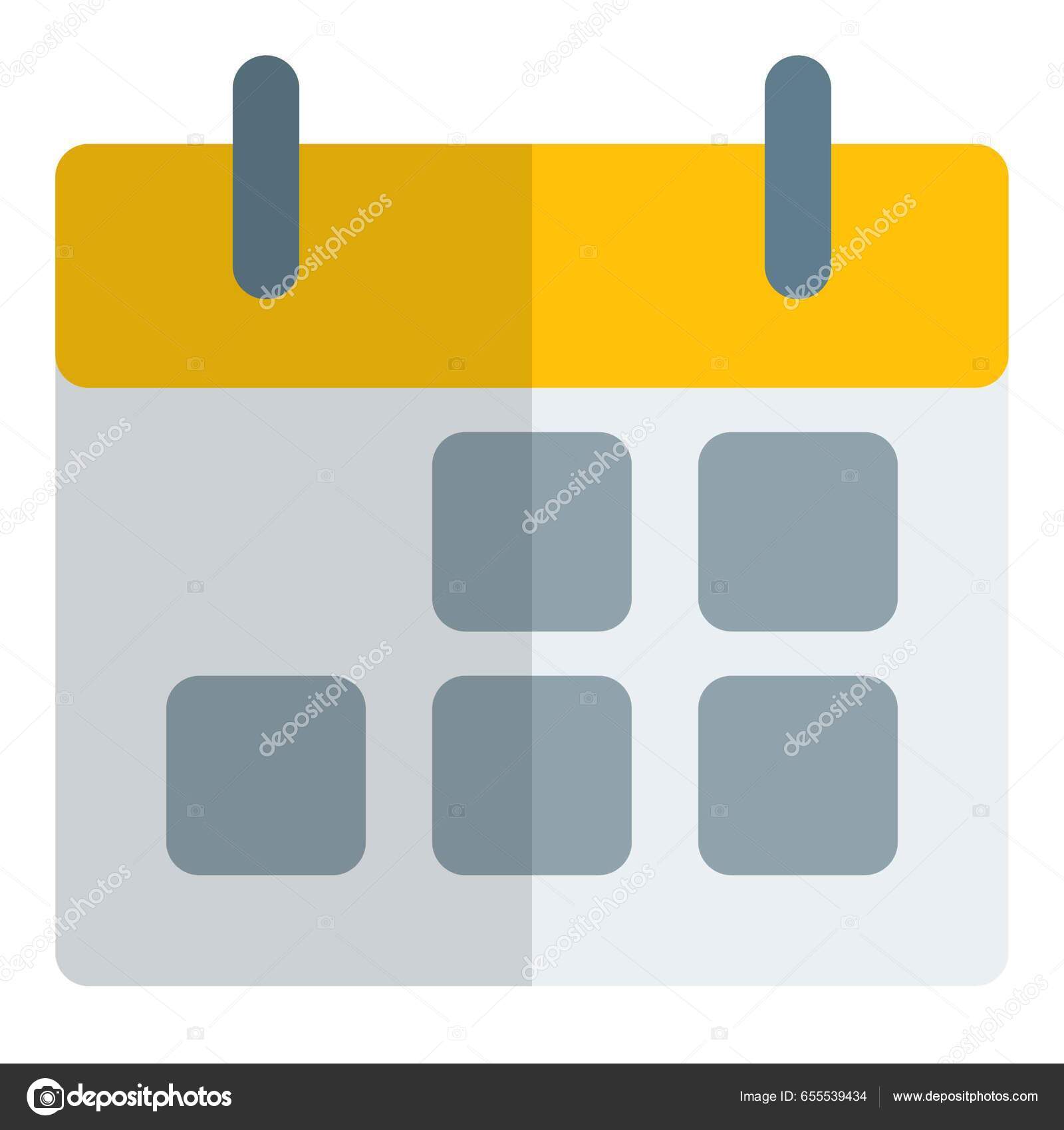 Office Calendar Used Scheduling Plans Stock Vector by 655539434