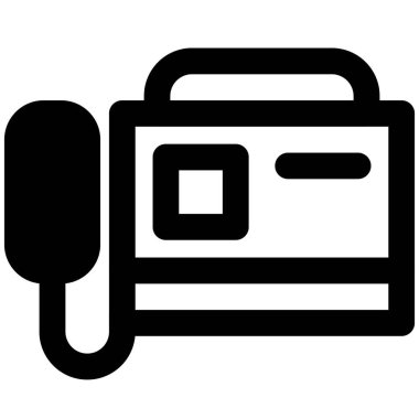 Ofis işi için kullanılan faks makinesi