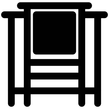 Breakfront, temel ihtiyaçlar için uzun bir dolap..