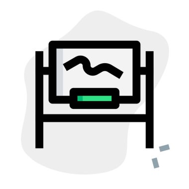 Dahili kalem tepsisi ile serbest gezici beyaz tahta