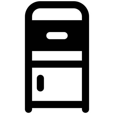 Yatağın yanındaki dolapta gerekli malzemeler var..