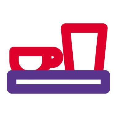 Mutfakta duvara monte edilmiş bir mutfak tezgahı..