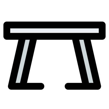 Mutfak masası ahşaptan yapılmış, büyük tezgahlı..