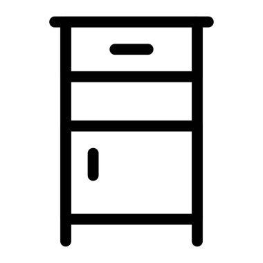 Sağlık malzemeleri hastanenin başucundaki dolapta tutuluyor..