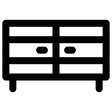 Çekmeceler tuvalet masası olarak kullanılıyor..