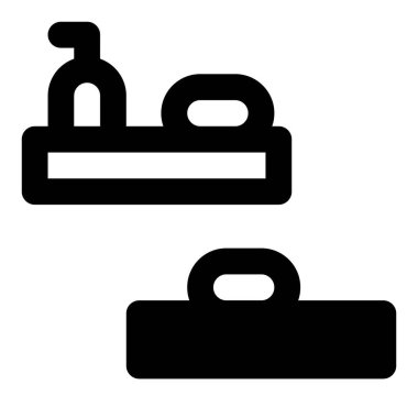 Duş çantası, banyo için bir depo..