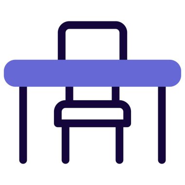 Yazmak için masa ve sandalye seti