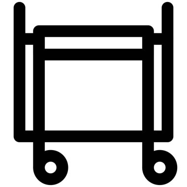 Elbise ve peçete taşımak için keten vagon..