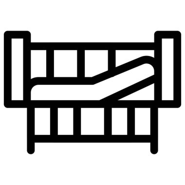 Pediyatri yatağı bebekler için özel olarak tasarlandı.