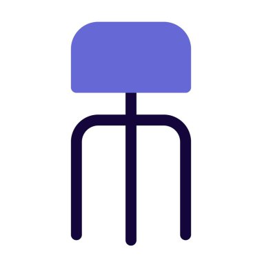 Hastane ziyaretçileri için uzun döner tabure. .