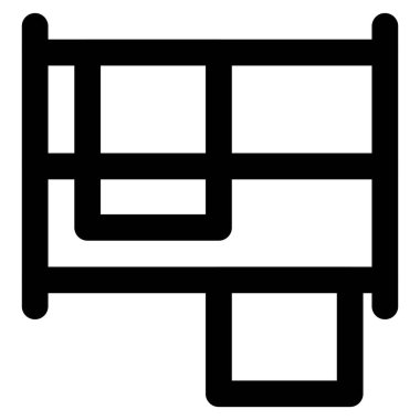 Havlu asmak için yatay çubuklu çerçeve.