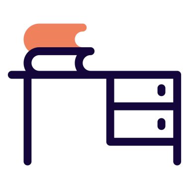 Büro, çekmeceli bir masa..