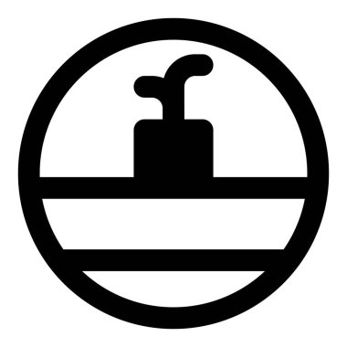 Çiçek saksısı yüzen ahşap bir rafta duruyor..