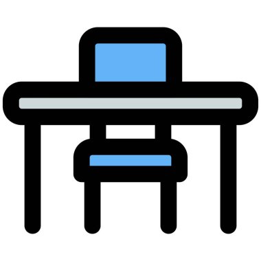 Yazmak için masa ve sandalye seti