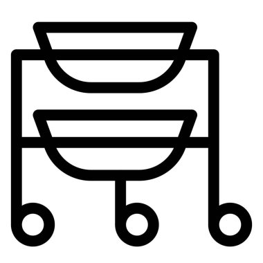 Kullanılan süngerleri tutmak için taşınabilir tekme kovası.