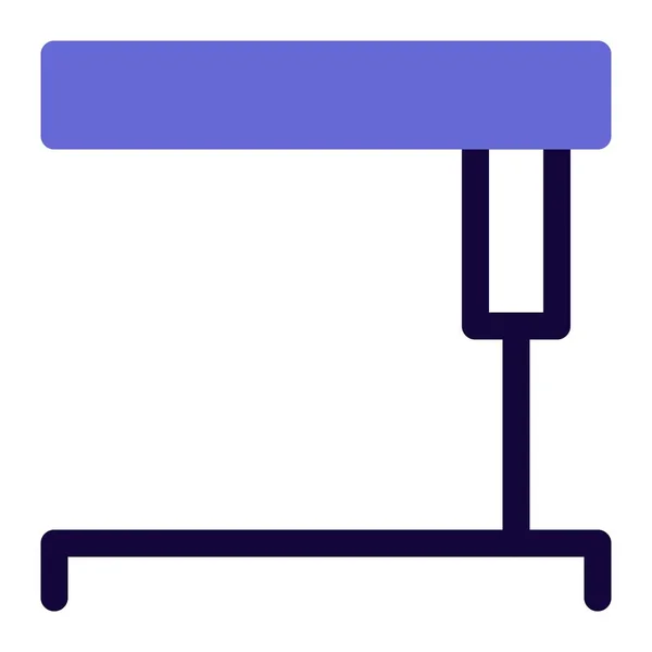 Table Surmatelassée Utilisée Pour Garder Les Plateaux Nourriture — Image vectorielle