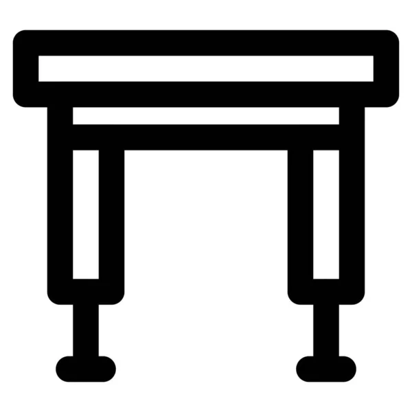 Hordozható Összecsukható Asztal Kerti Területhez — Stock Vector