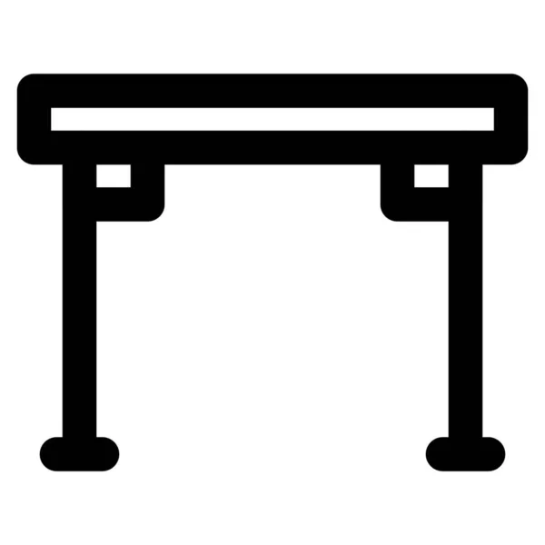 Összecsukható Asztal Gyakran Használják Szabadtéri Kirándulások — Stock Vector