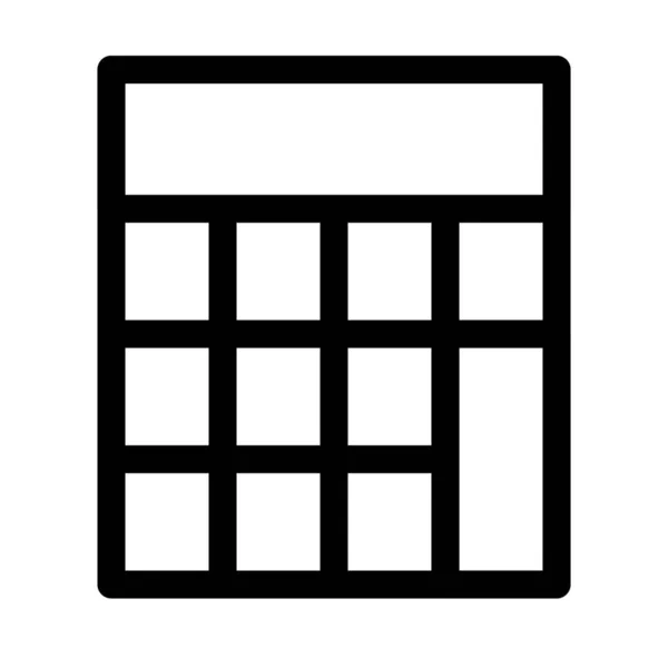 Калькулятор Обладнання Використовується Розрахунку — стоковий вектор