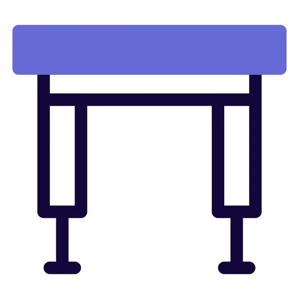 Přenosný Skládací Stůl Pro Zahradu — Stockový vektor
