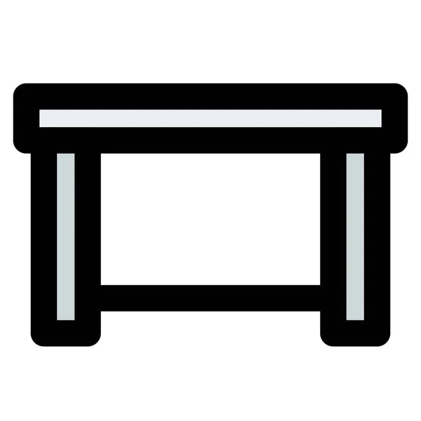 Mesa Tablón Plana Para Cocinas Domésticas — Vector de stock