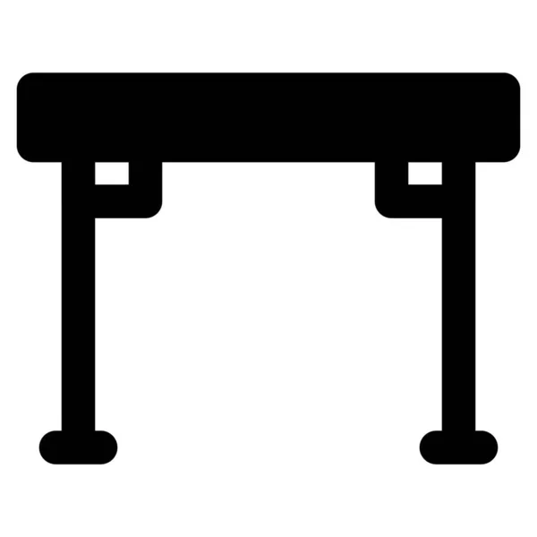 Összecsukható Asztal Gyakran Használják Szabadtéri Kirándulások — Stock Vector
