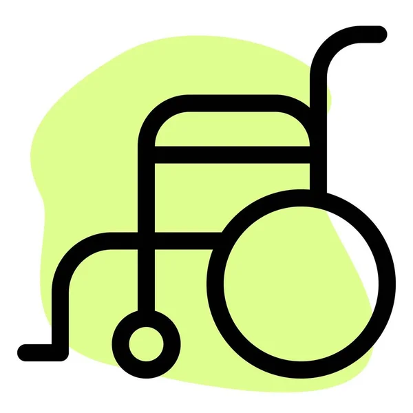 Rollstuhl Als Mobilitätshilfe Eingesetzt — Stockvektor