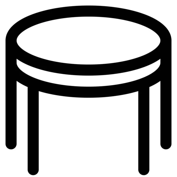 Table Basse Compacte Pour Salon — Image vectorielle